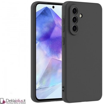 Silikoninis ploniausias dėklas su kameros apsauga - juodas (Samsung Galaxy A26)